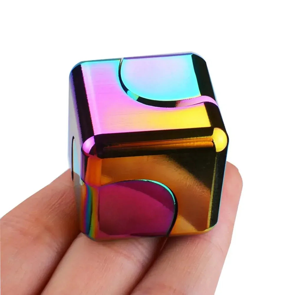 Alloy Cube Spinner Fingertip Gyroscope Fidget Anti Stress Toys Adult Office Home Travel Portable Stress Relief Toys Xmas Gifts Alloy Cube Spinner Fingertip Gyroscope Fidget Anti Stress Toys Adult Office Home Travel Portable Stress Relief Toys Xmas Gifts