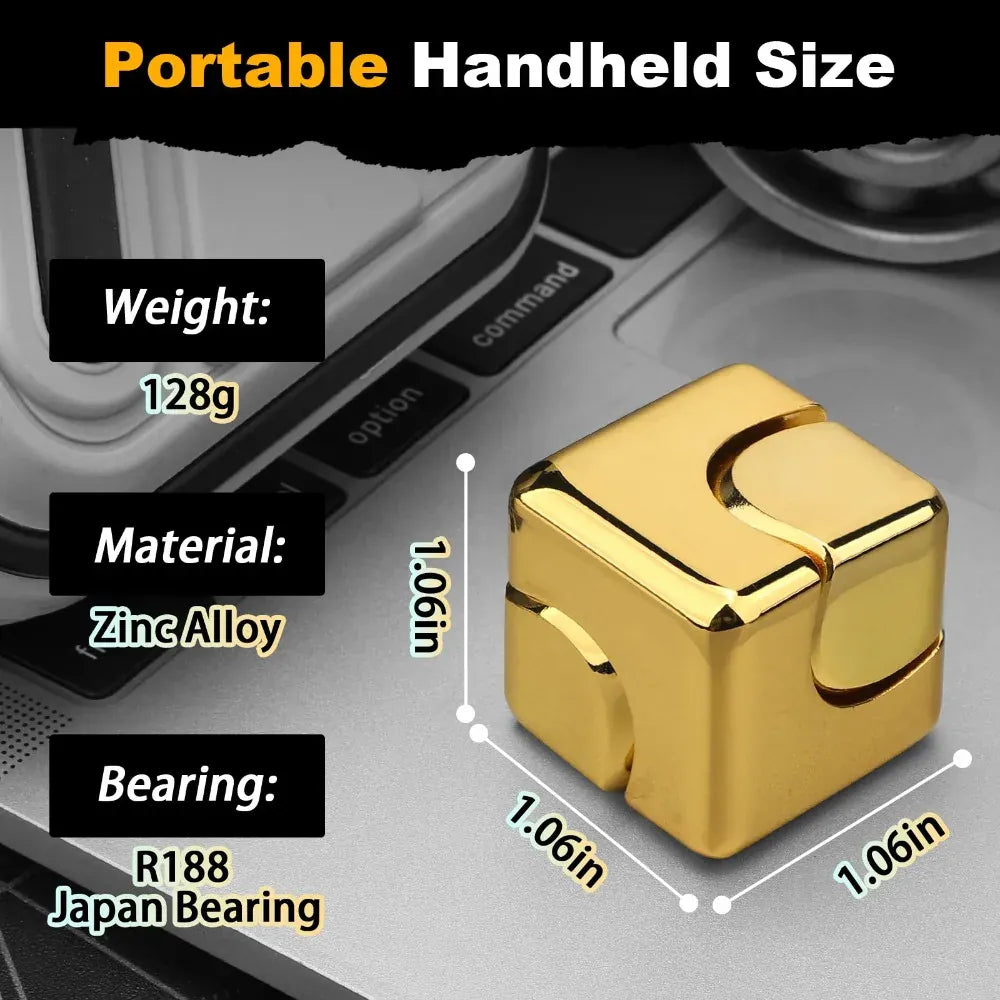 Alloy Cube Spinner Fingertip Gyroscope Fidget Anti Stress Toys Adult Office Home Travel Portable Stress Relief Toys Xmas Gifts Alloy Cube Spinner Fingertip Gyroscope Fidget Anti Stress Toys Adult Office Home Travel Portable Stress Relief Toys Xmas Gifts