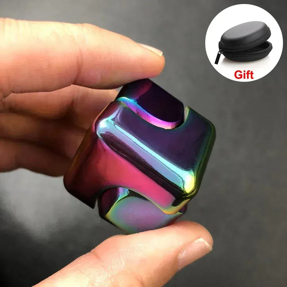 Alloy Cube Spinner Fingertip Gyroscope Fidget Anti Stress Toys Adult Office Home Travel Portable Stress Relief Toys Xmas Gifts Alloy Cube Spinner Fingertip Gyroscope Fidget Anti Stress Toys Adult Office Home Travel Portable Stress Relief Toys Xmas Gifts
