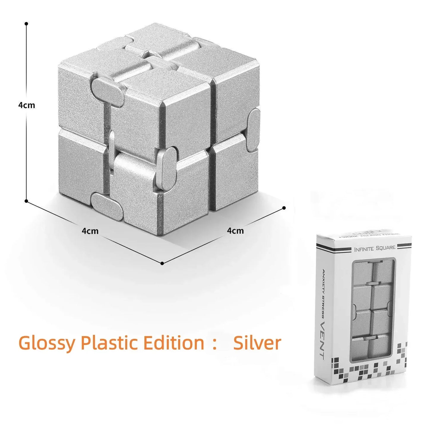 Alloy Infinity Cube Fidget Toy Ultra-Durable Sensory Stress Reliever for Adults & Kids Anxiety Relief Gift Alloy Infinity Cube Fidget Toy Ultra-Durable Sensory Stress Reliever for Adults & Kids Anxiety Relief Gift