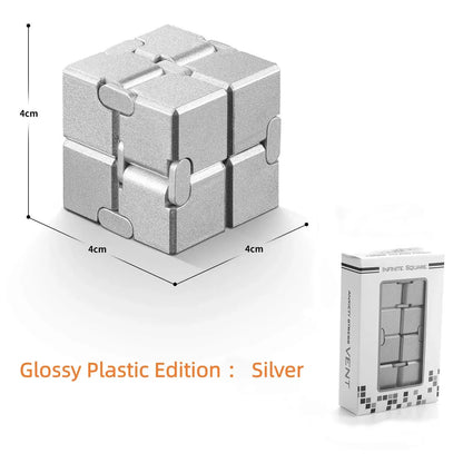 Alloy Infinity Cube Fidget Toy Ultra-Durable Sensory Stress Reliever for Adults & Kids Anxiety Relief Gift Alloy Infinity Cube Fidget Toy Ultra-Durable Sensory Stress Reliever for Adults & Kids Anxiety Relief Gift