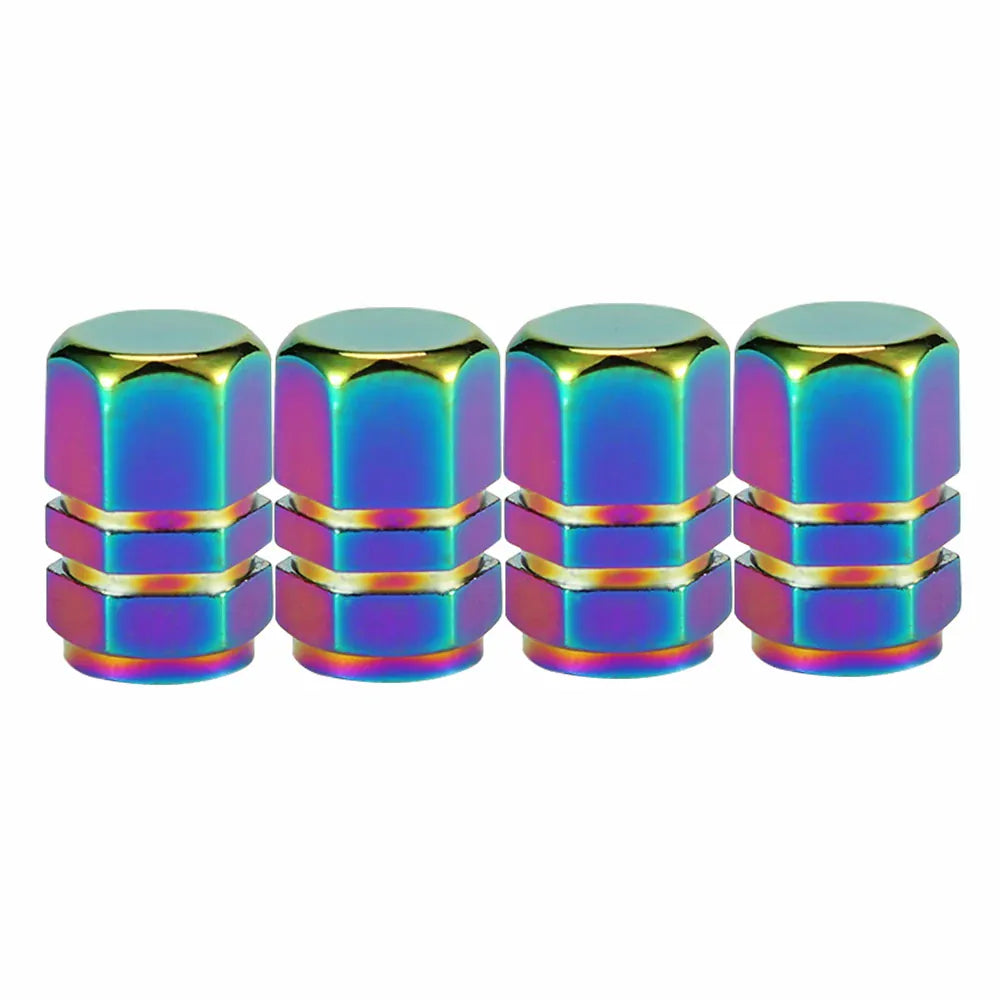 Aluminum Tire Valve Stem Caps 4-Pack – Universal Fit for Car, Motorcycle & Bike | Wahooly Aluminum Tire Valve Stem Caps – 4-Pack Universal Dust Covers for Car, Motorcycle & Bike (12 Colors)