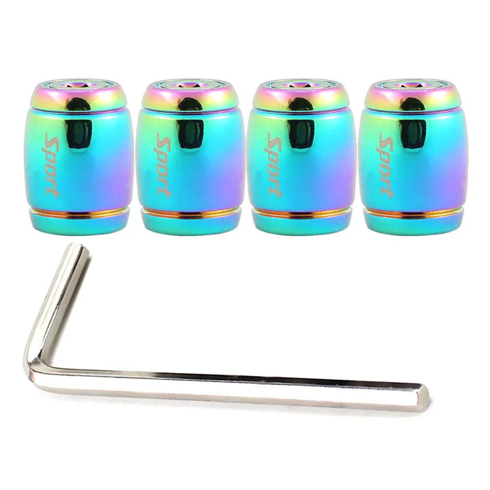 Aluminum Tire Valve Stem Caps 4-Pack – Universal Fit for Car, Motorcycle & Bike | Wahooly Aluminum Tire Valve Stem Caps – 4-Pack Universal Dust Covers for Car, Motorcycle & Bike (12 Colors)