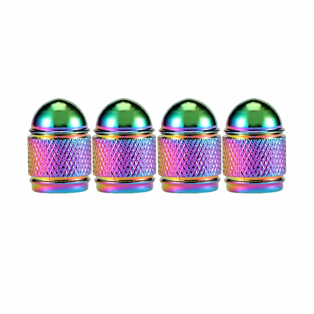 Aluminum Tire Valve Stem Caps 4-Pack – Universal Fit for Car, Motorcycle & Bike | Wahooly Aluminum Tire Valve Stem Caps – 4-Pack Universal Dust Covers for Car, Motorcycle & Bike (12 Colors)