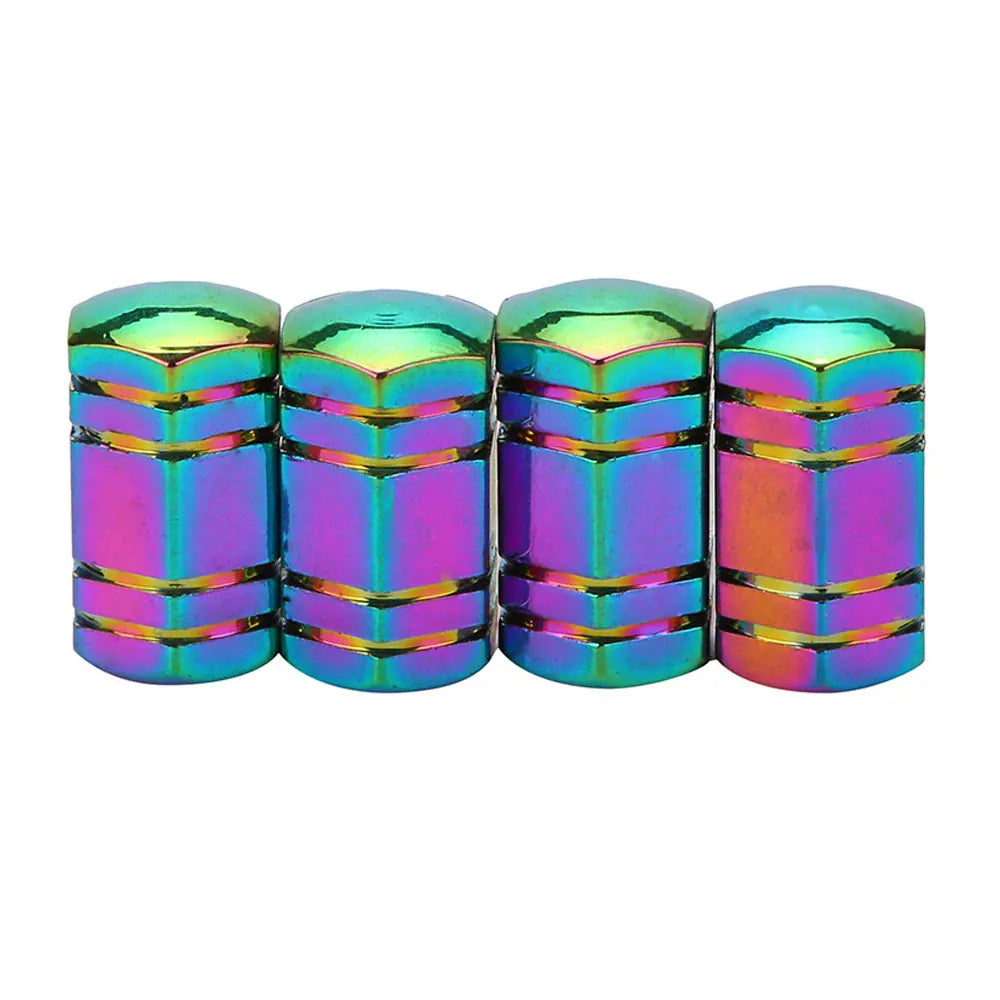Aluminum Tire Valve Stem Caps 4-Pack – Universal Fit for Car, Motorcycle & Bike | Wahooly Aluminum Tire Valve Stem Caps – 4-Pack Universal Dust Covers for Car, Motorcycle & Bike (12 Colors)