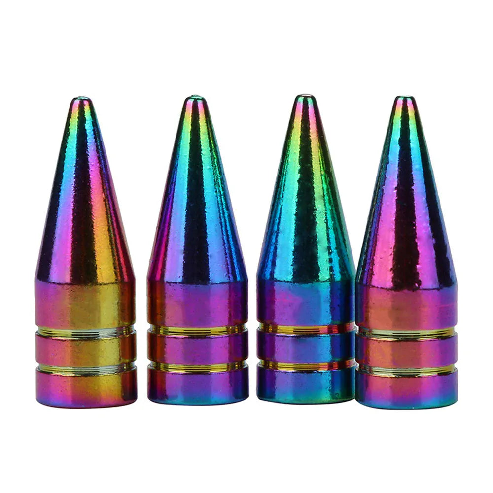 Aluminum Tire Valve Stem Caps 4-Pack – Universal Fit for Car, Motorcycle & Bike | Wahooly Aluminum Tire Valve Stem Caps – 4-Pack Universal Dust Covers for Car, Motorcycle & Bike (12 Colors)