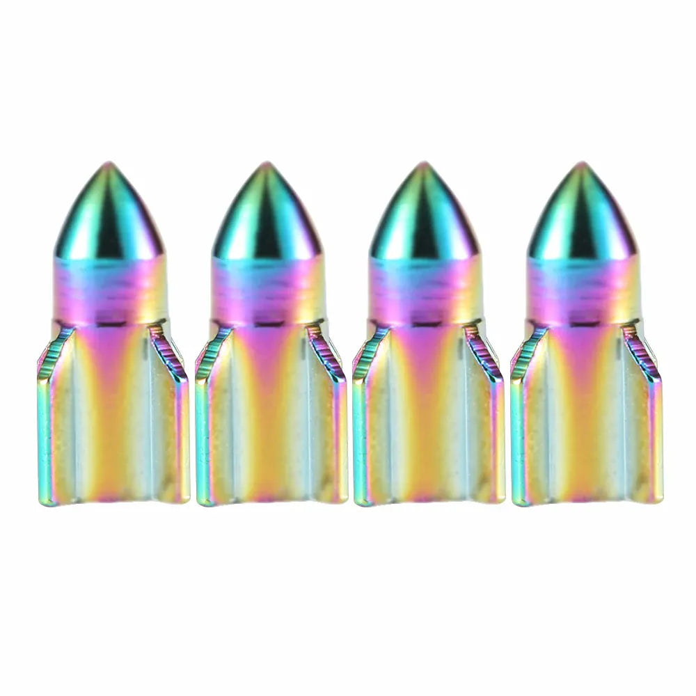 Aluminum Tire Valve Stem Caps 4-Pack – Universal Fit for Car, Motorcycle & Bike | Wahooly Aluminum Tire Valve Stem Caps – 4-Pack Universal Dust Covers for Car, Motorcycle & Bike (12 Colors)