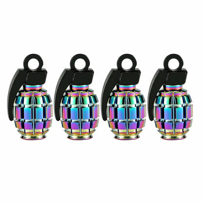 Aluminum Tire Valve Stem Caps 4-Pack – Universal Fit for Car, Motorcycle & Bike | Wahooly Aluminum Tire Valve Stem Caps – 4-Pack Universal Dust Covers for Car, Motorcycle & Bike (12 Colors)