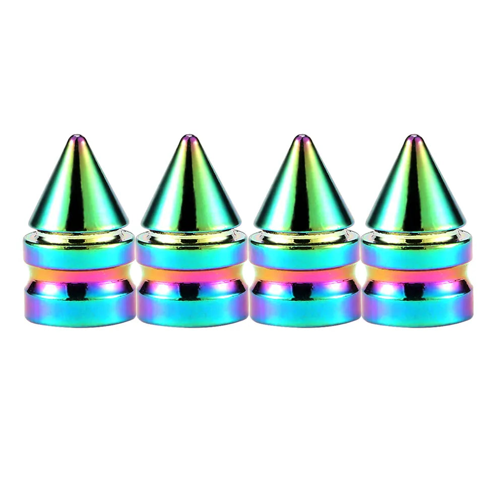 Aluminum Tire Valve Stem Caps 4-Pack – Universal Fit for Car, Motorcycle & Bike | Wahooly Aluminum Tire Valve Stem Caps – 4-Pack Universal Dust Covers for Car, Motorcycle & Bike (12 Colors)