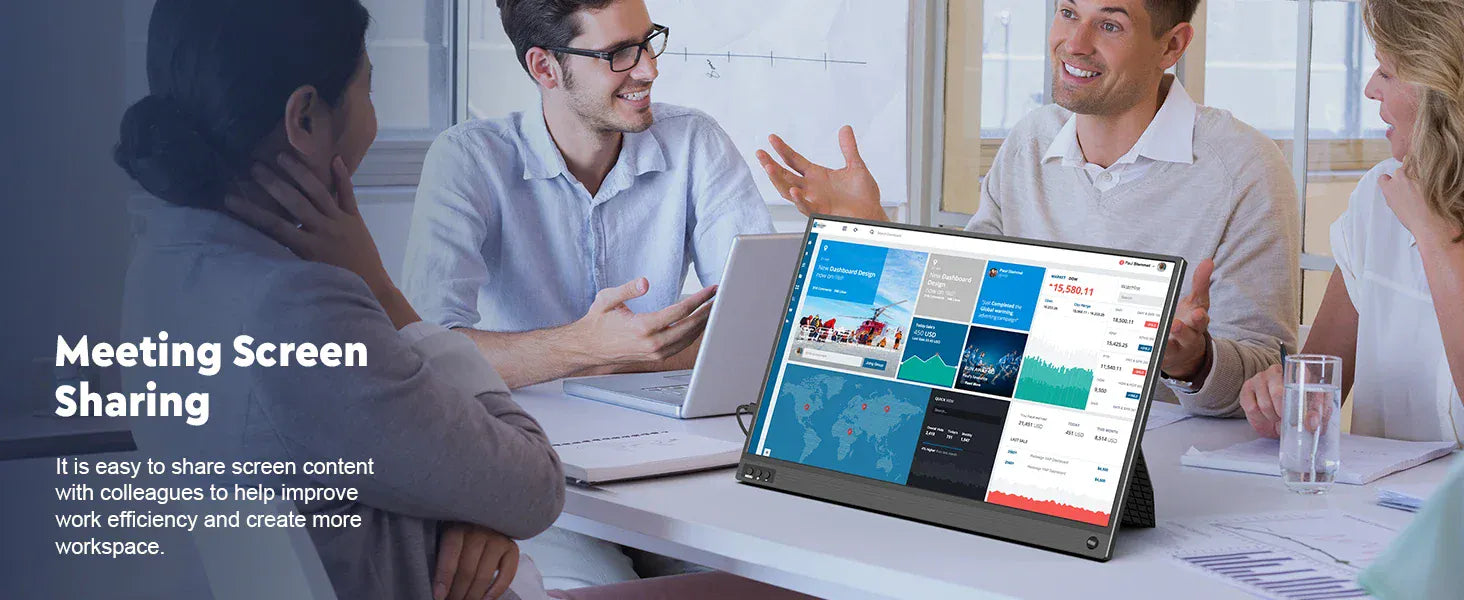 Amoudo 15.6 Inch Portable Monitor 1920x1080P  Extend Display IPS LCD Panel Penhole Stand VESA USBC Mini HDMI Mobile Display Amoudo 15.6 Inch Portable Monitor 1920x1080P  Extend Display IPS LCD Panel Penhole Stand VESA USBC Mini HDMI Mobile Display