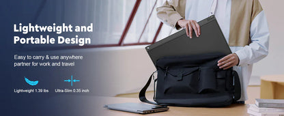 Amoudo 15.6 Inch Portable Monitor 1920x1080P  Extend Display IPS LCD Panel Penhole Stand VESA USBC Mini HDMI Mobile Display Amoudo 15.6 Inch Portable Monitor 1920x1080P  Extend Display IPS LCD Panel Penhole Stand VESA USBC Mini HDMI Mobile Display