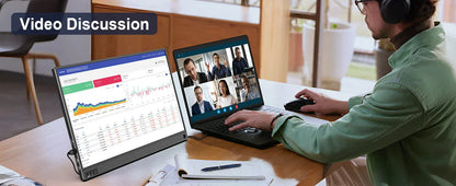 Amoudo 15.6 Inch Portable Monitor 1920x1080P  Extend Display IPS LCD Panel Penhole Stand VESA USBC Mini HDMI Mobile Display Amoudo 15.6 Inch Portable Monitor 1920x1080P  Extend Display IPS LCD Panel Penhole Stand VESA USBC Mini HDMI Mobile Display