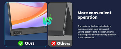 Amoudo 15.6 Inch Portable Monitor 1920x1080P  Extend Display IPS LCD Panel Penhole Stand VESA USBC Mini HDMI Mobile Display Amoudo 15.6 Inch Portable Monitor 1920x1080P  Extend Display IPS LCD Panel Penhole Stand VESA USBC Mini HDMI Mobile Display