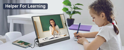 Amoudo 15.6 Inch Portable Monitor 1920x1080P  Extend Display IPS LCD Panel Penhole Stand VESA USBC Mini HDMI Mobile Display Amoudo 15.6 Inch Portable Monitor 1920x1080P  Extend Display IPS LCD Panel Penhole Stand VESA USBC Mini HDMI Mobile Display