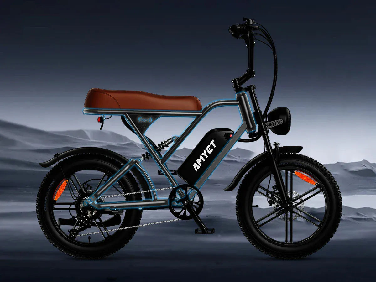 AMYET V9-G60 Adults Electric Bike 1000W Motor Bicycle 48V 20AH 20“ Tire Ebike Electric E Bikes Mountain Moped Ebikes For Men AMYET V9-G60 Adults Electric Bike 1000W Motor Bicycle 48V 20AH 20“ Tire Ebike Electric E Bikes Mountain Moped Ebikes For Men