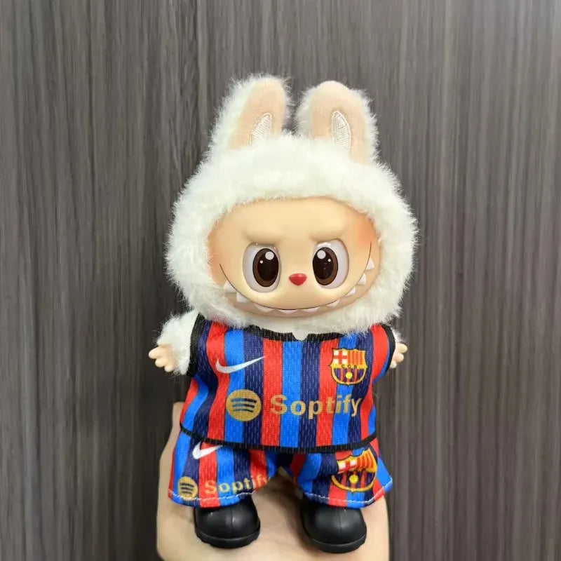 Anime Labubu Doll Clothes Football basketball jerseys Labubu Idol V1 V2 Dolls Clothing Accessories 15/17cm Plush Doll Universal Anime Labubu Doll Clothes Football basketball jerseys Labubu Idol V1 V2 Dolls Clothing Accessories 15/17cm Plush Doll Universal