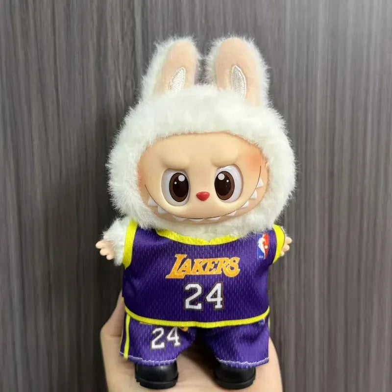 Anime Labubu Doll Clothes Football basketball jerseys Labubu Idol V1 V2 Dolls Clothing Accessories 15/17cm Plush Doll Universal Anime Labubu Doll Clothes Football basketball jerseys Labubu Idol V1 V2 Dolls Clothing Accessories 15/17cm Plush Doll Universal