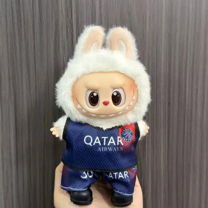 Anime Labubu Doll Clothes Football basketball jerseys Labubu Idol V1 V2 Dolls Clothing Accessories 15/17cm Plush Doll Universal Anime Labubu Doll Clothes Football basketball jerseys Labubu Idol V1 V2 Dolls Clothing Accessories 15/17cm Plush Doll Universal