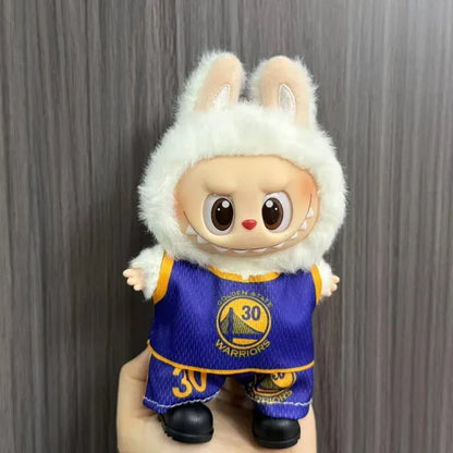 Anime Labubu Doll Clothes Football basketball jerseys Labubu Idol V1 V2 Dolls Clothing Accessories 15/17cm Plush Doll Universal Anime Labubu Doll Clothes Football basketball jerseys Labubu Idol V1 V2 Dolls Clothing Accessories 15/17cm Plush Doll Universal