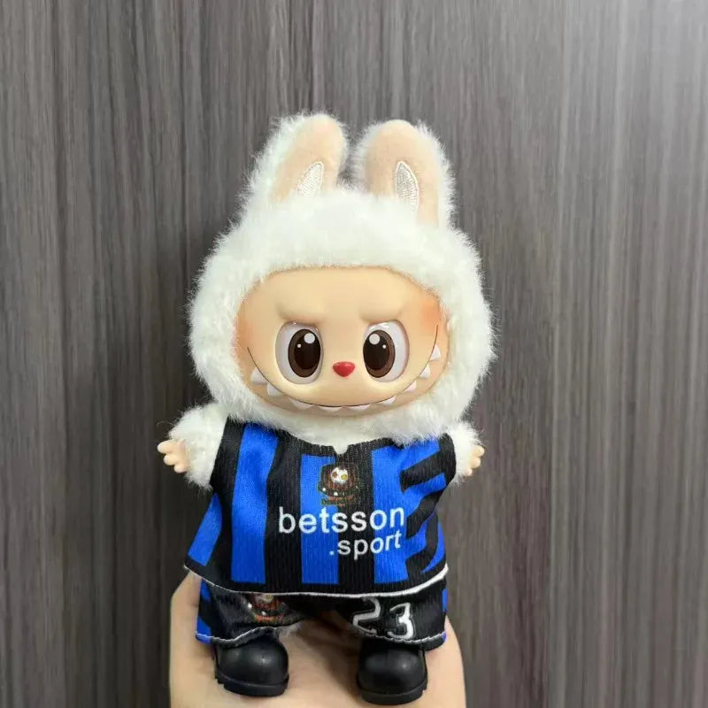 Anime Labubu Doll Clothes Football basketball jerseys Labubu Idol V1 V2 Dolls Clothing Accessories 15/17cm Plush Doll Universal Anime Labubu Doll Clothes Football basketball jerseys Labubu Idol V1 V2 Dolls Clothing Accessories 15/17cm Plush Doll Universal