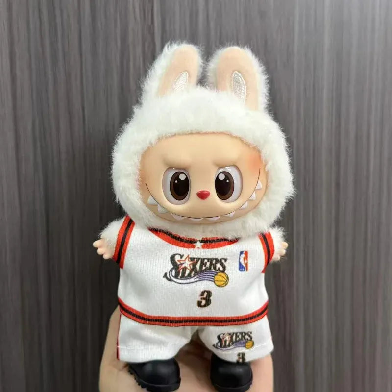 Anime Labubu Doll Clothes Football basketball jerseys Labubu Idol V1 V2 Dolls Clothing Accessories 15/17cm Plush Doll Universal Anime Labubu Doll Clothes Football basketball jerseys Labubu Idol V1 V2 Dolls Clothing Accessories 15/17cm Plush Doll Universal