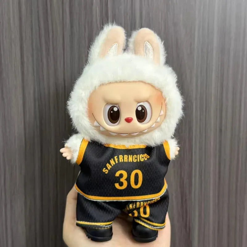 Anime Labubu Doll Clothes Football basketball jerseys Labubu Idol V1 V2 Dolls Clothing Accessories 15/17cm Plush Doll Universal Anime Labubu Doll Clothes Football basketball jerseys Labubu Idol V1 V2 Dolls Clothing Accessories 15/17cm Plush Doll Universal