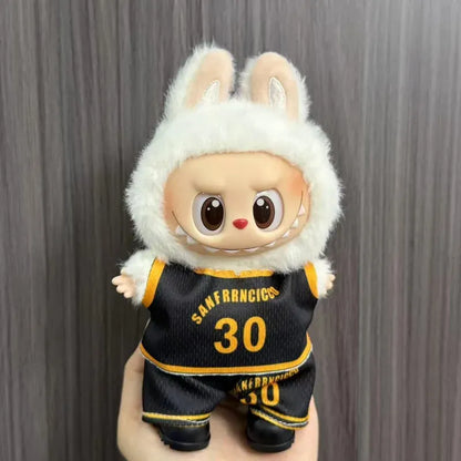 Anime Labubu Doll Clothes Football basketball jerseys Labubu Idol V1 V2 Dolls Clothing Accessories 15/17cm Plush Doll Universal Anime Labubu Doll Clothes Football basketball jerseys Labubu Idol V1 V2 Dolls Clothing Accessories 15/17cm Plush Doll Universal