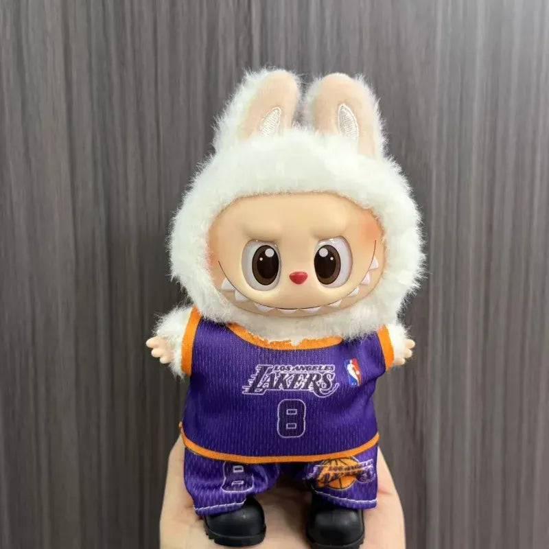 Anime Labubu Doll Clothes Football basketball jerseys Labubu Idol V1 V2 Dolls Clothing Accessories 15/17cm Plush Doll Universal Anime Labubu Doll Clothes Football basketball jerseys Labubu Idol V1 V2 Dolls Clothing Accessories 15/17cm Plush Doll Universal
