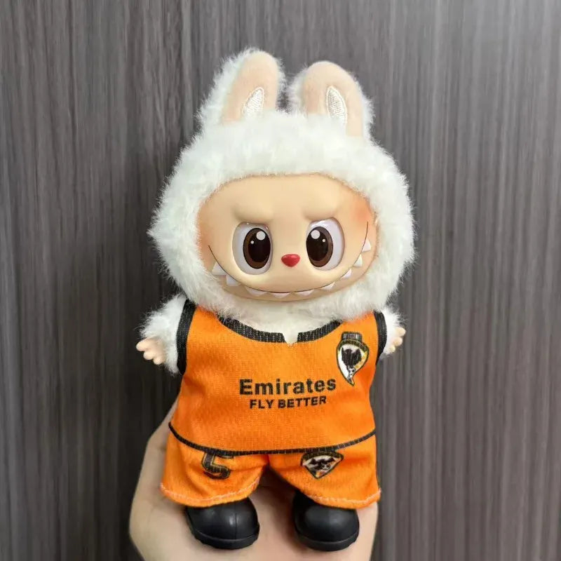 Anime Labubu Doll Clothes Football basketball jerseys Labubu Idol V1 V2 Dolls Clothing Accessories 15/17cm Plush Doll Universal Anime Labubu Doll Clothes Football basketball jerseys Labubu Idol V1 V2 Dolls Clothing Accessories 15/17cm Plush Doll Universal