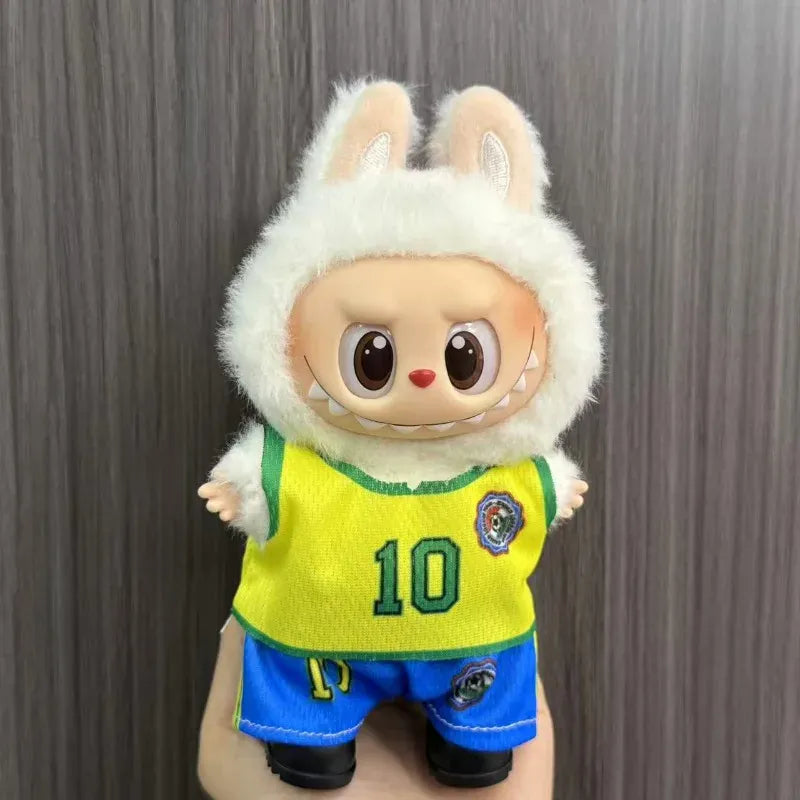 Anime Labubu Doll Clothes Football basketball jerseys Labubu Idol V1 V2 Dolls Clothing Accessories 15/17cm Plush Doll Universal Anime Labubu Doll Clothes Football basketball jerseys Labubu Idol V1 V2 Dolls Clothing Accessories 15/17cm Plush Doll Universal