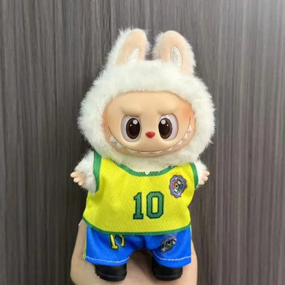 Anime Labubu Doll Clothes Football basketball jerseys Labubu Idol V1 V2 Dolls Clothing Accessories 15/17cm Plush Doll Universal Anime Labubu Doll Clothes Football basketball jerseys Labubu Idol V1 V2 Dolls Clothing Accessories 15/17cm Plush Doll Universal