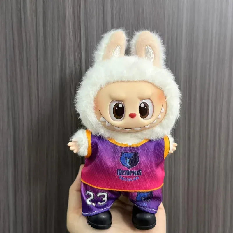 Anime Labubu Doll Clothes Football basketball jerseys Labubu Idol V1 V2 Dolls Clothing Accessories 15/17cm Plush Doll Universal Anime Labubu Doll Clothes Football basketball jerseys Labubu Idol V1 V2 Dolls Clothing Accessories 15/17cm Plush Doll Universal