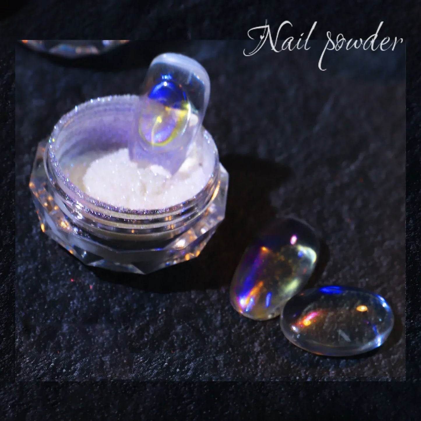 Aurora Chrome Nail Glitter Powder | Rainbow Mirror Laser Pigment for Nail Art Aurora Chrome Nail Glitter Powder — Rainbow Mirror & Laser Gel Pigment for Nail Art
