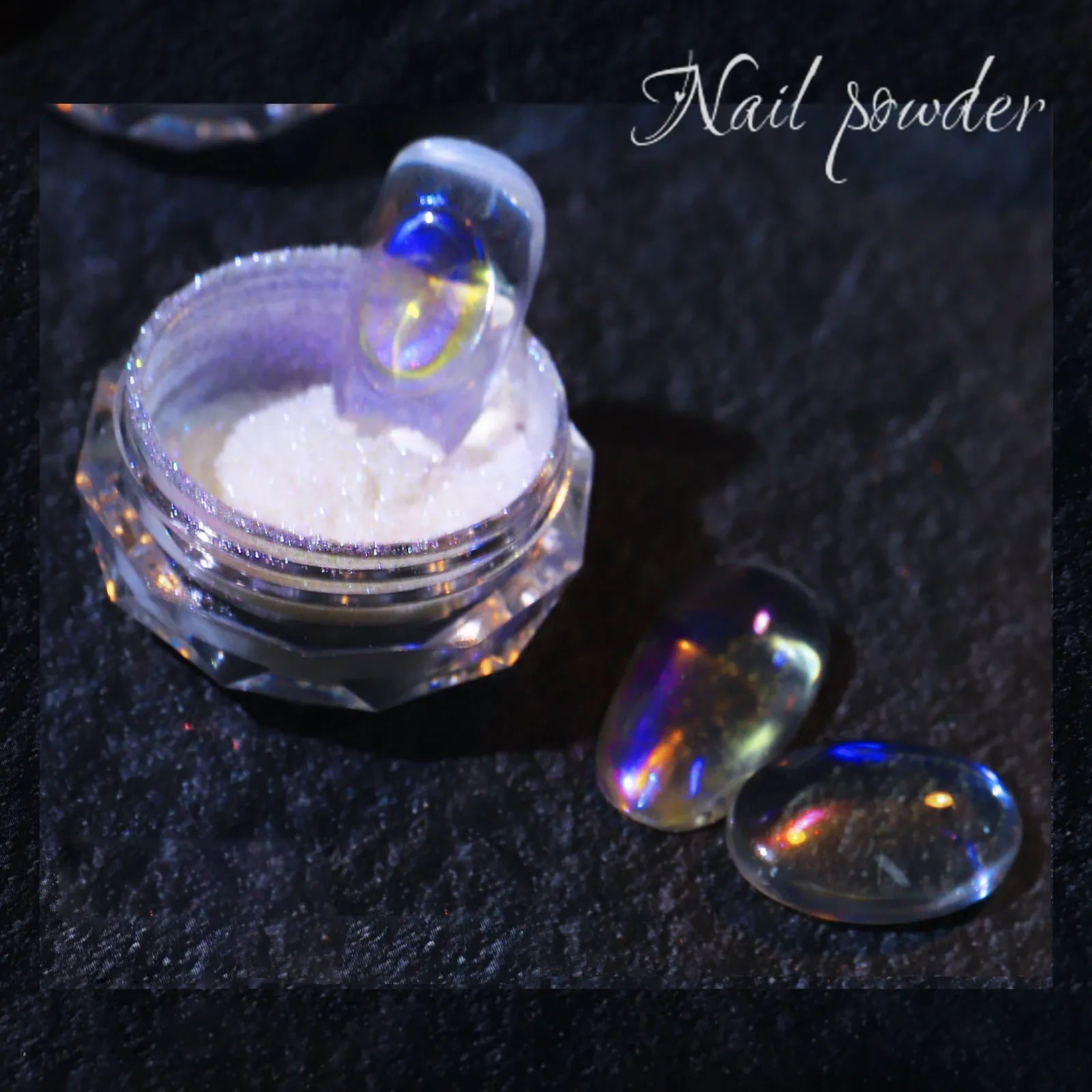 Aurora Chrome Nail Glitter Powder | Rainbow Mirror Laser Pigment for Nail Art Aurora Chrome Nail Glitter Powder — Rainbow Mirror & Laser Gel Pigment for Nail Art