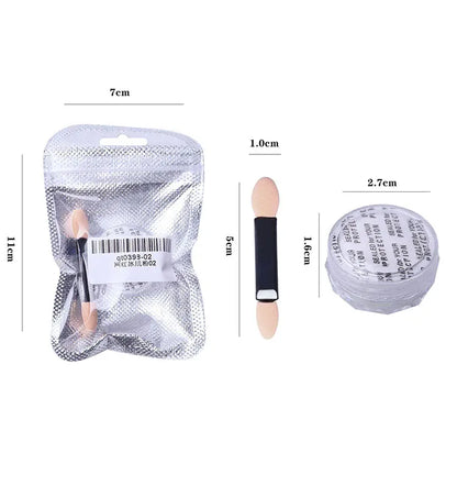 Aurora Chrome Nail Glitter Powder | Rainbow Mirror Laser Pigment for Nail Art Aurora Chrome Nail Glitter Powder — Rainbow Mirror & Laser Gel Pigment for Nail Art