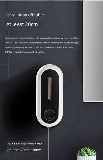 Automatic Inductive Soap Dispenser Shampoo Wall-Mounted Bathroom Bath Exposure Liquid Kitchen Detergent Hand Sanitizer Sensor Automatic Inductive Soap Dispenser Shampoo Wall-Mounted Bathroom Bath Exposure Liquid Kitchen Detergent Hand Sanitizer Sensor
