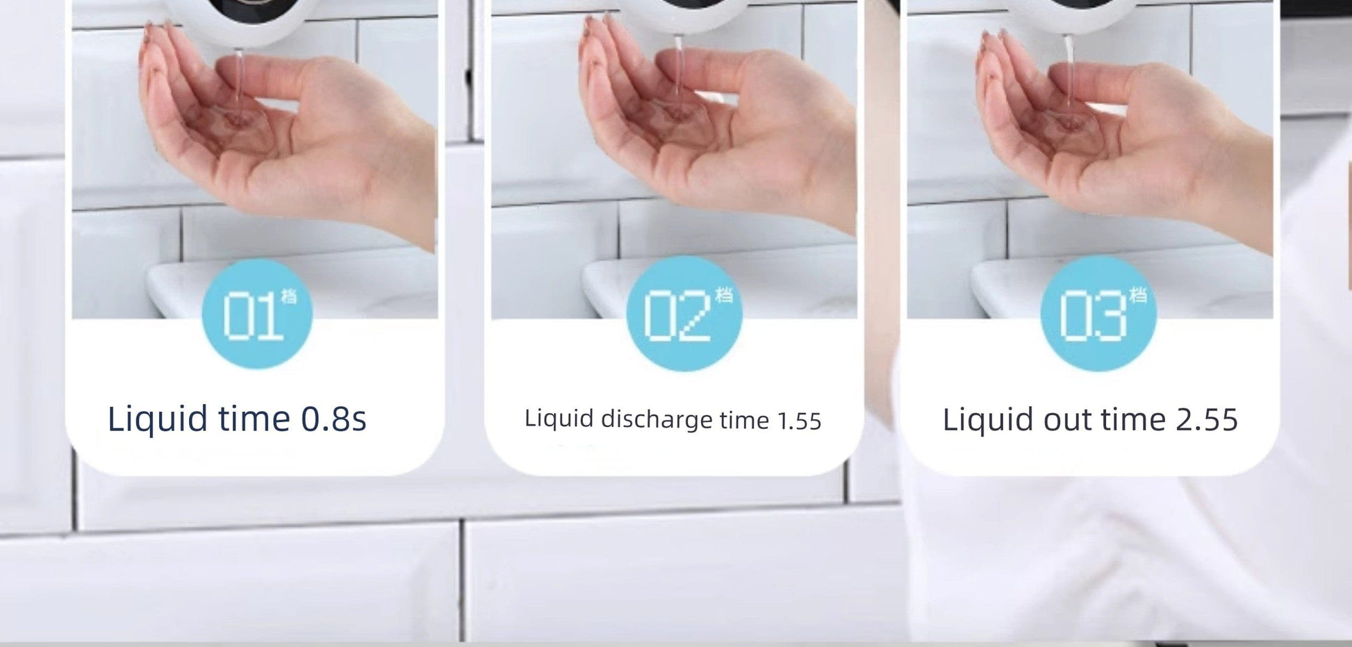 Automatic Inductive Soap Dispenser Shampoo Wall-Mounted Bathroom Bath Exposure Liquid Kitchen Detergent Hand Sanitizer Sensor Automatic Inductive Soap Dispenser Shampoo Wall-Mounted Bathroom Bath Exposure Liquid Kitchen Detergent Hand Sanitizer Sensor