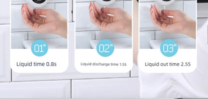 Automatic Inductive Soap Dispenser Shampoo Wall-Mounted Bathroom Bath Exposure Liquid Kitchen Detergent Hand Sanitizer Sensor Automatic Inductive Soap Dispenser Shampoo Wall-Mounted Bathroom Bath Exposure Liquid Kitchen Detergent Hand Sanitizer Sensor