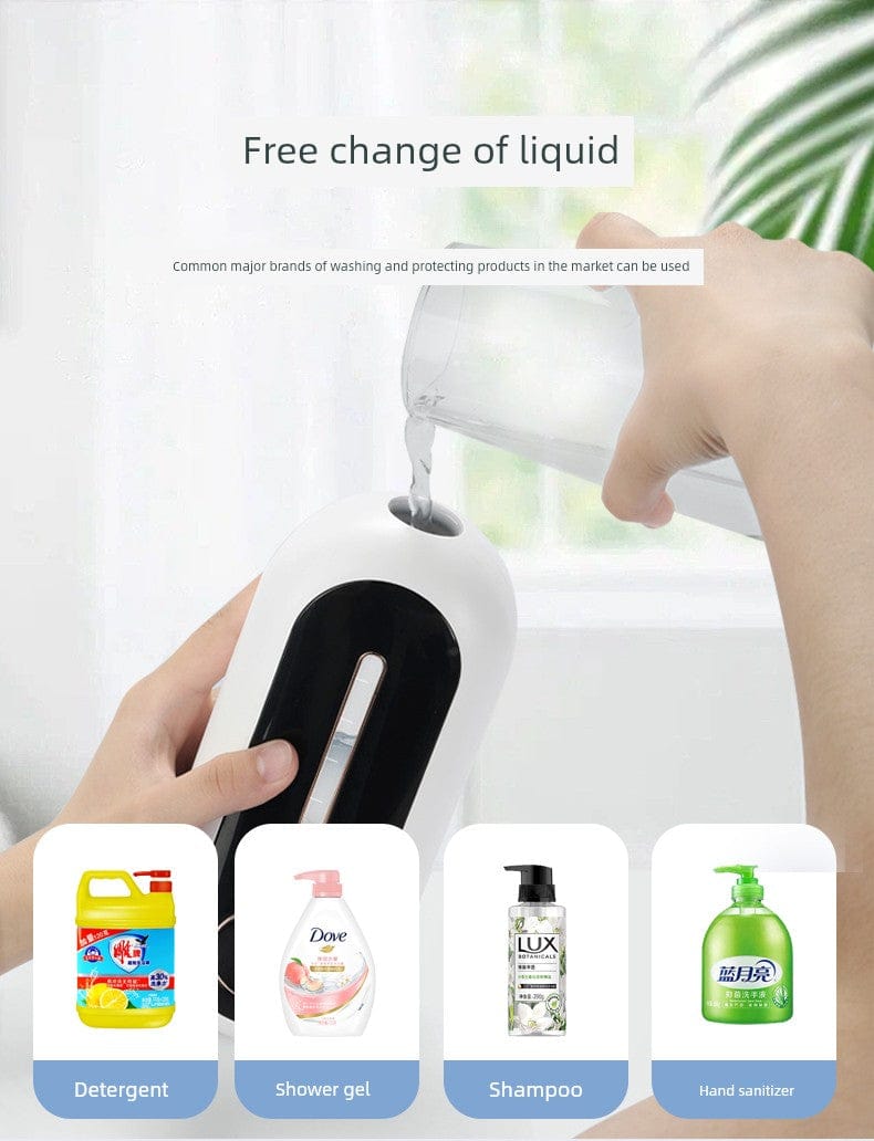 Automatic Inductive Soap Dispenser Shampoo Wall-Mounted Bathroom Bath Exposure Liquid Kitchen Detergent Hand Sanitizer Sensor Automatic Inductive Soap Dispenser Shampoo Wall-Mounted Bathroom Bath Exposure Liquid Kitchen Detergent Hand Sanitizer Sensor