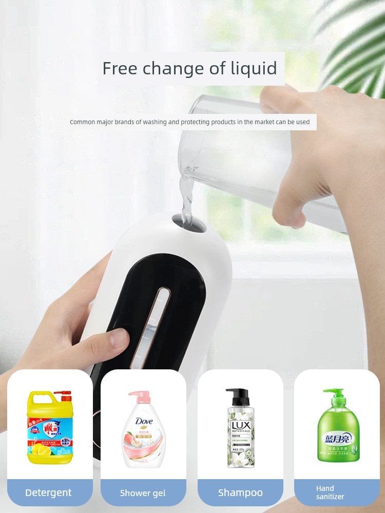 Automatic Inductive Soap Dispenser Shampoo Wall-Mounted Bathroom Bath Exposure Liquid Kitchen Detergent Hand Sanitizer Sensor Automatic Inductive Soap Dispenser Shampoo Wall-Mounted Bathroom Bath Exposure Liquid Kitchen Detergent Hand Sanitizer Sensor