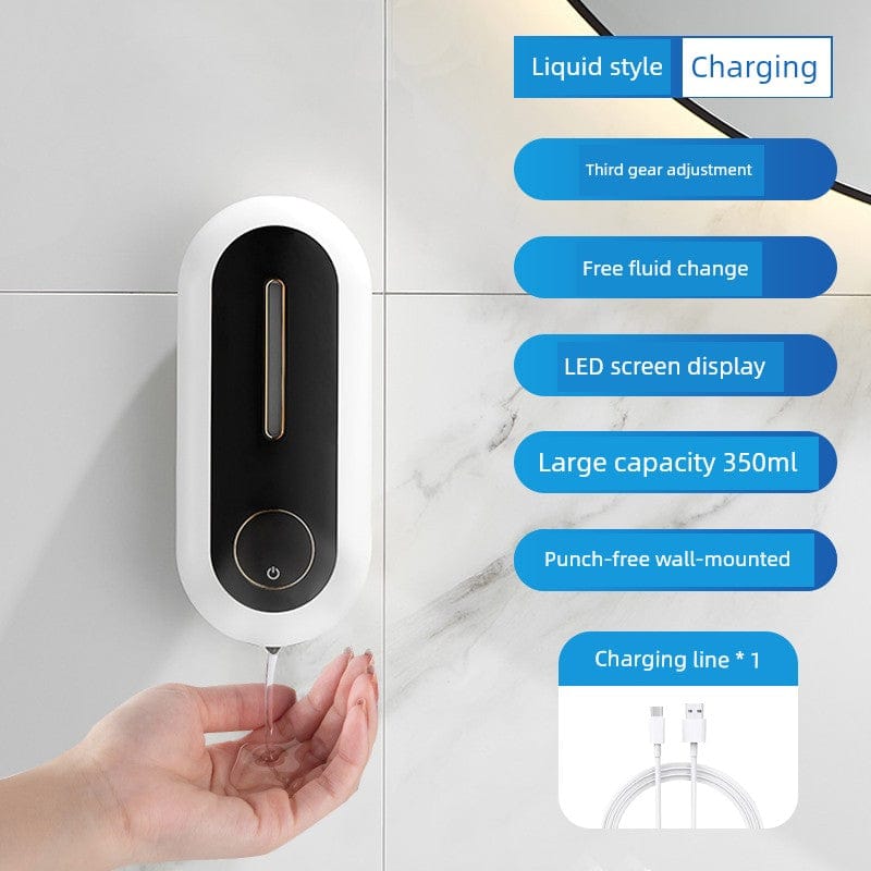 Automatic Inductive Soap Dispenser Shampoo Wall-Mounted Bathroom Bath Exposure Liquid Kitchen Detergent Hand Sanitizer Sensor Automatic Inductive Soap Dispenser Shampoo Wall-Mounted Bathroom Bath Exposure Liquid Kitchen Detergent Hand Sanitizer Sensor
