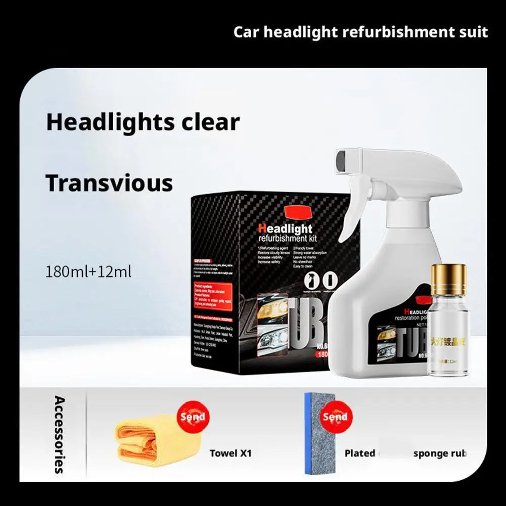 Automotive Headlight Restorer Headlight Refurbishment And Repair Fluid Kit Headlight Polishing Restoration Cleaning Tool Automotive Headlight Restorer Headlight Refurbishment And Repair Fluid Kit Headlight Polishing Restoration Cleaning Tool