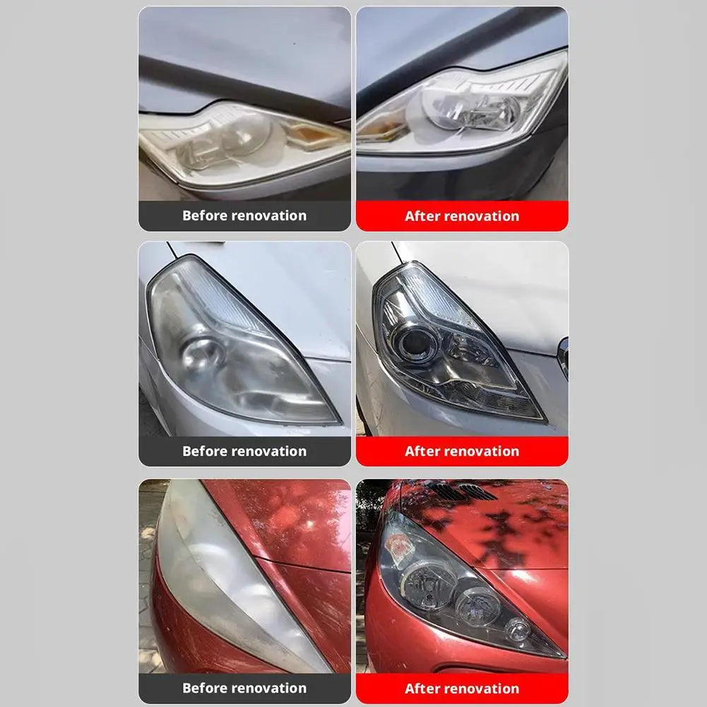 Automotive Headlight Restorer Headlight Refurbishment And Repair Fluid Kit Headlight Polishing Restoration Cleaning Tool Automotive Headlight Restorer Headlight Refurbishment And Repair Fluid Kit Headlight Polishing Restoration Cleaning Tool