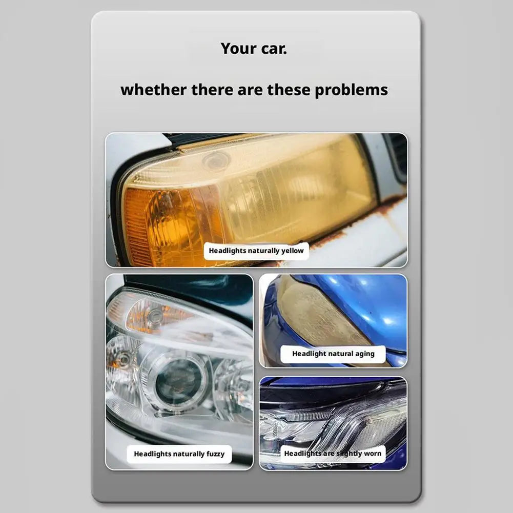 Automotive Headlight Restorer Headlight Refurbishment And Repair Fluid Kit Headlight Polishing Restoration Cleaning Tool Automotive Headlight Restorer Headlight Refurbishment And Repair Fluid Kit Headlight Polishing Restoration Cleaning Tool