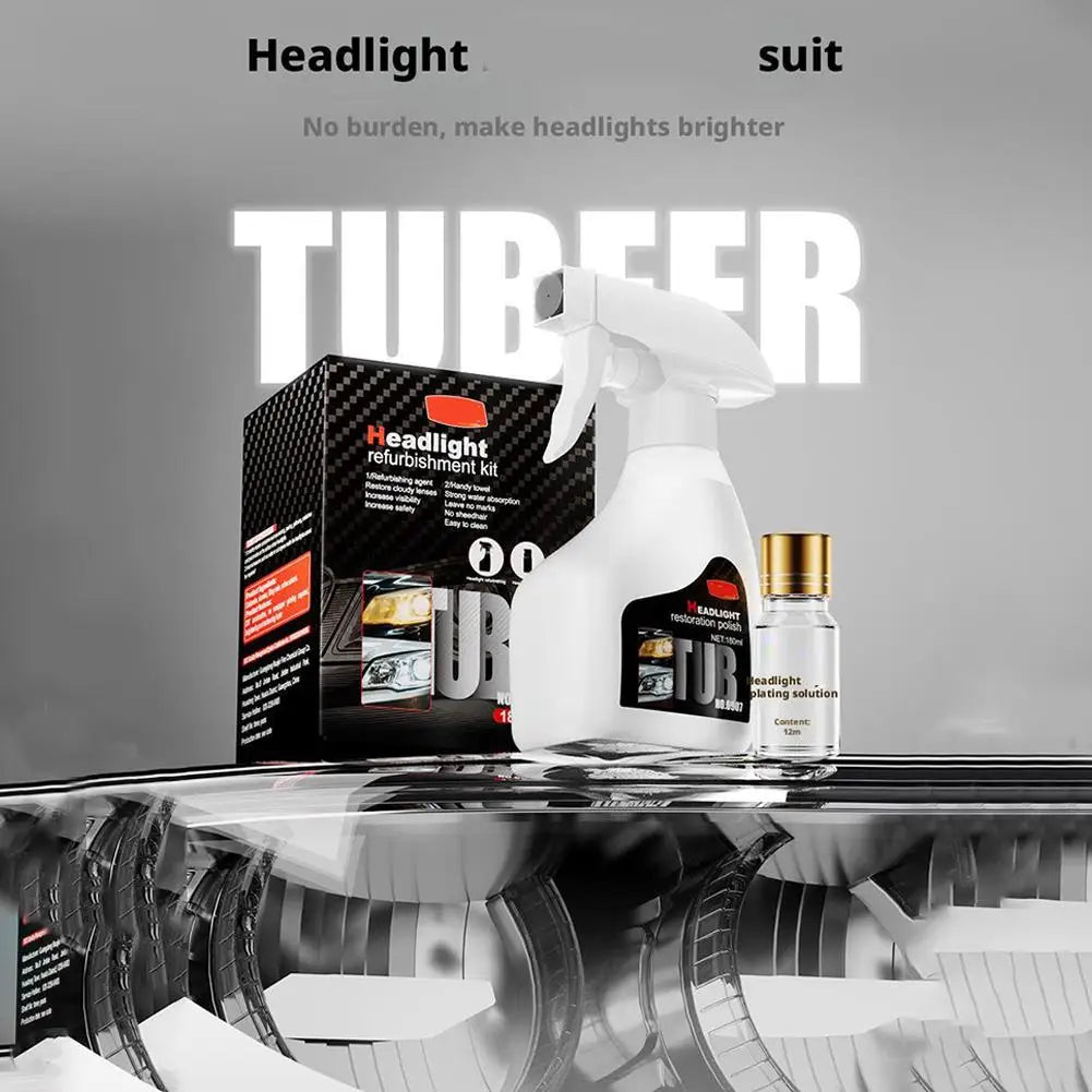 Automotive Headlight Restorer Headlight Refurbishment And Repair Fluid Kit Headlight Polishing Restoration Cleaning Tool Automotive Headlight Restorer Headlight Refurbishment And Repair Fluid Kit Headlight Polishing Restoration Cleaning Tool