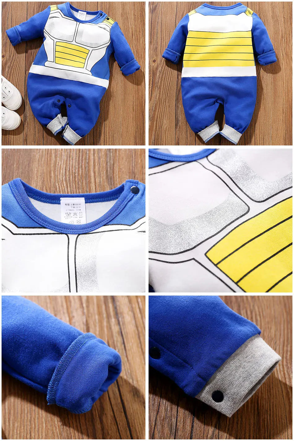 Baby Anime Clothes Vegeta Rompers Newborn Kuririn Roshi Training Outfit Infant Kids Halloween Cartoon Cosplay Costume Jumpsuit Baby Anime Clothes Vegeta Rompers Newborn Kuririn Roshi Training Outfit Infant Kids Halloween Cartoon Cosplay Costume Jumpsuit