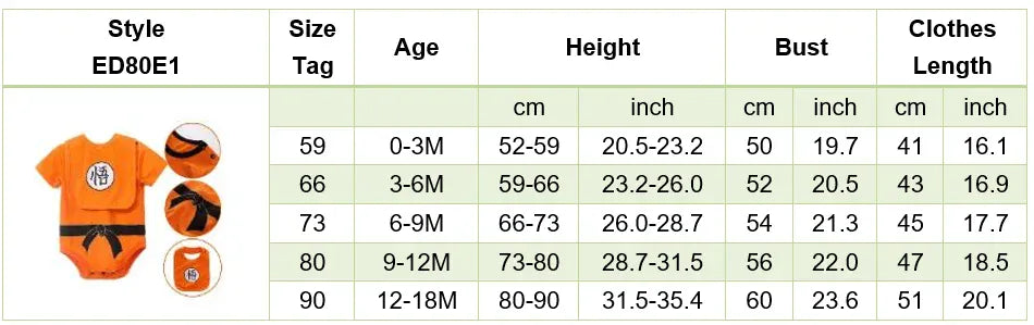 Baby Anime Clothes Vegeta Rompers Newborn Kuririn Roshi Training Outfit Infant Kids Halloween Cartoon Cosplay Costume Jumpsuit Baby Anime Clothes Vegeta Rompers Newborn Kuririn Roshi Training Outfit Infant Kids Halloween Cartoon Cosplay Costume Jumpsuit