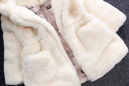 Baby Girls Warm Winter Coats Thick Faux Fur Fashion Kids Hooded Jacket Coat for Girl Outerwear Children Clothing 2 3 4 6 7 Years Baby Girls Warm Winter Coats Thick Faux Fur Fashion Kids Hooded Jacket Coat for Girl Outerwear Children Clothing 2 3 4 6 7 Years