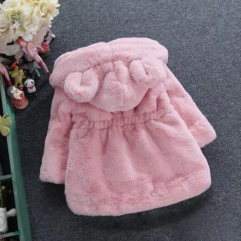 Baby Girls Warm Winter Coats Thick Faux Fur Fashion Kids Hooded Jacket Coat for Girl Outerwear Children Clothing 2 3 4 6 7 Years Baby Girls Warm Winter Coats Thick Faux Fur Fashion Kids Hooded Jacket Coat for Girl Outerwear Children Clothing 2 3 4 6 7 Years