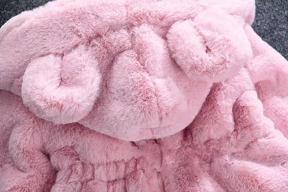 Baby Girls Warm Winter Coats Thick Faux Fur Fashion Kids Hooded Jacket Coat for Girl Outerwear Children Clothing 2 3 4 6 7 Years Baby Girls Warm Winter Coats Thick Faux Fur Fashion Kids Hooded Jacket Coat for Girl Outerwear Children Clothing 2 3 4 6 7 Years